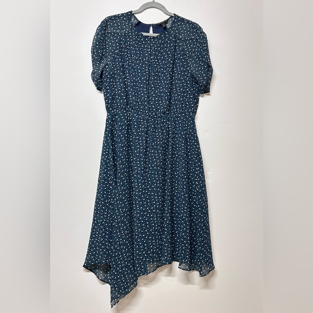 Banana Republic Blue and White Floral Dress
